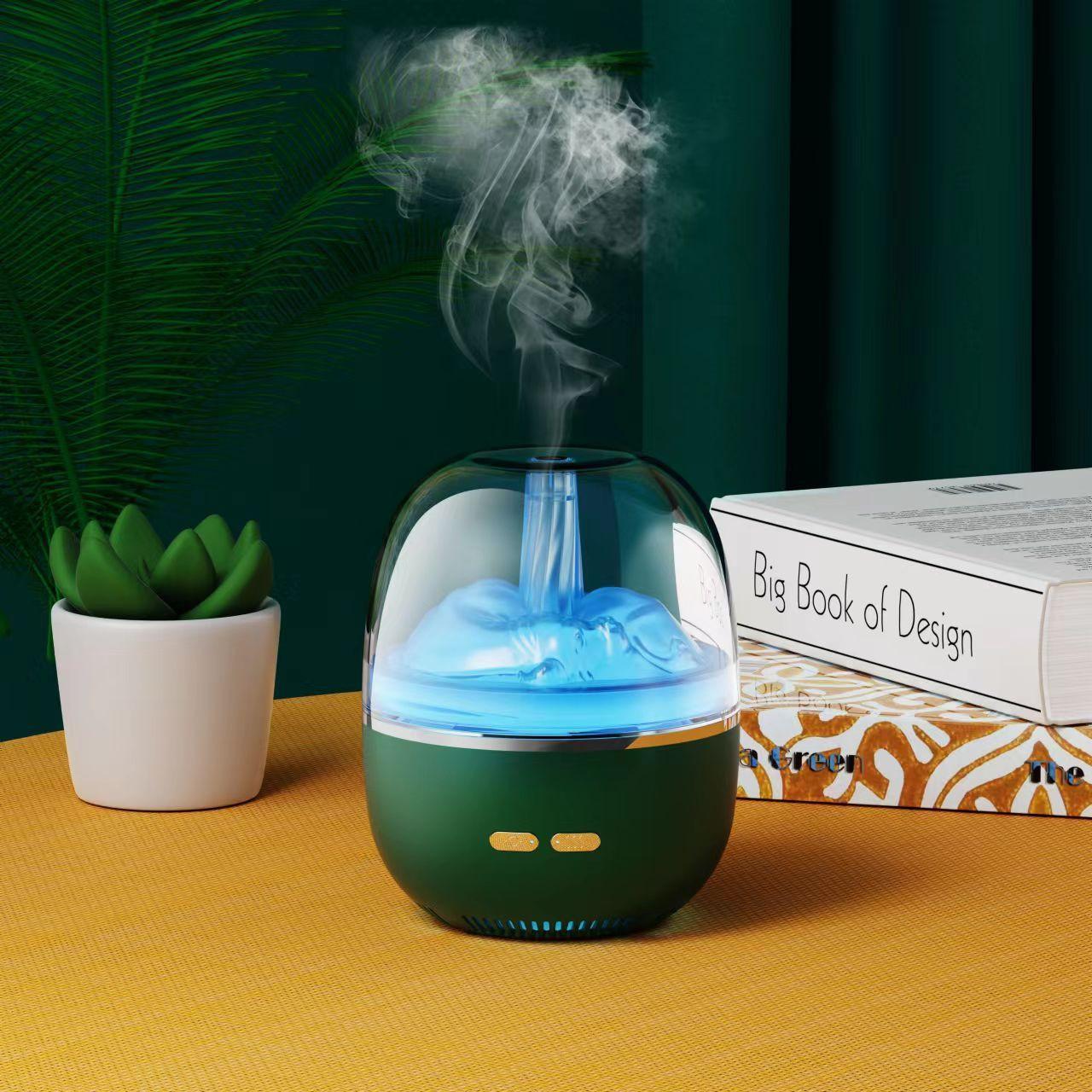 Air Humidifier Essential Oil Ultrasonic Aromatherapy Atomizer Colorful Light Heavy Fog Volume Office Home Accessories.