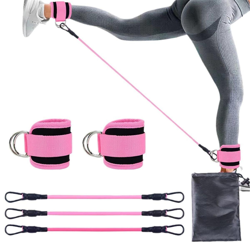 Ankle Strap Resistance Bands Hip Leg Strength Pull Rope Fitness Elastic Training Home Yoga Pilate Crossfit Workout Gym Equipment.