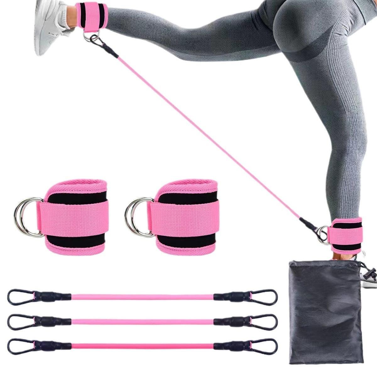 Ankle Strap Resistance Bands Hip Leg Strength Pull Rope Fitness Elastic Training Home Yoga Pilate Crossfit Workout Gym Equipment.