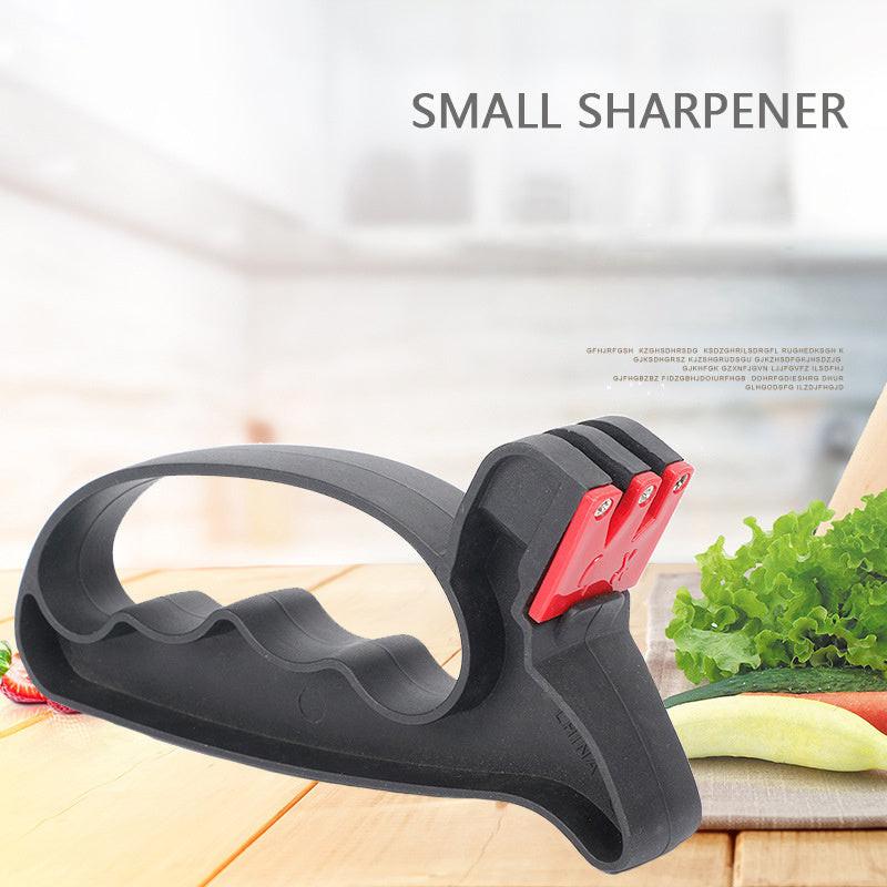 Knife Sharpener Handheld Scissor Blade Sharpening Convenient Kitchen Tools Grindstone 2 In 1 Kitchen Gadgets.