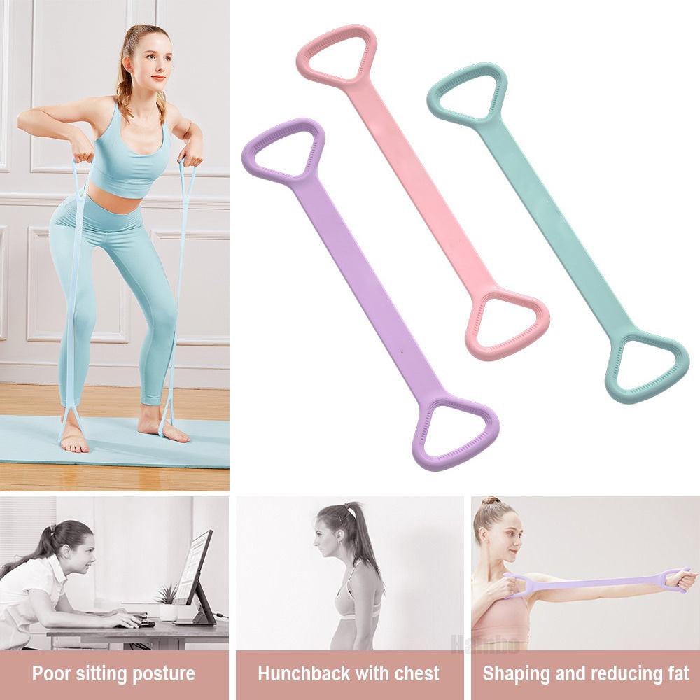 Yoga Fitness Resistance Band, Arm Back Training Elastic Ropes - Pure Barre Workout Chest Arm And Shoulder Stretch Bands Exercise Equipment For Physical Therapy,Yoga,Pilates,Stretching.