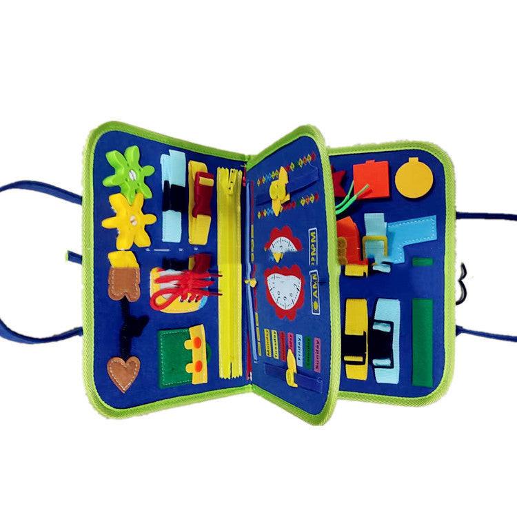 New Busy Book Children's Busy Board Dressing And Buttoning Learning Baby Early Education Preschool Sensory Learning Toy.