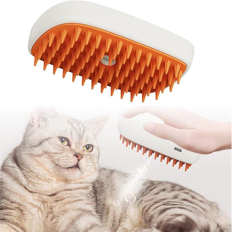 USB Rechargeable Pets Steam Brush Spray Massage Comb Pet Grooming Tools Cat Steam Comb Pet Products.