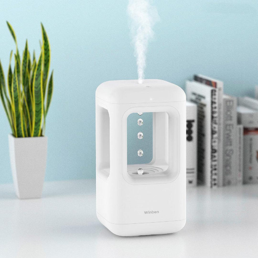 New Air Humidifier Home Quiet Bedroom Anti-Gravity Water Drop Humidifier Atmosphere Light.