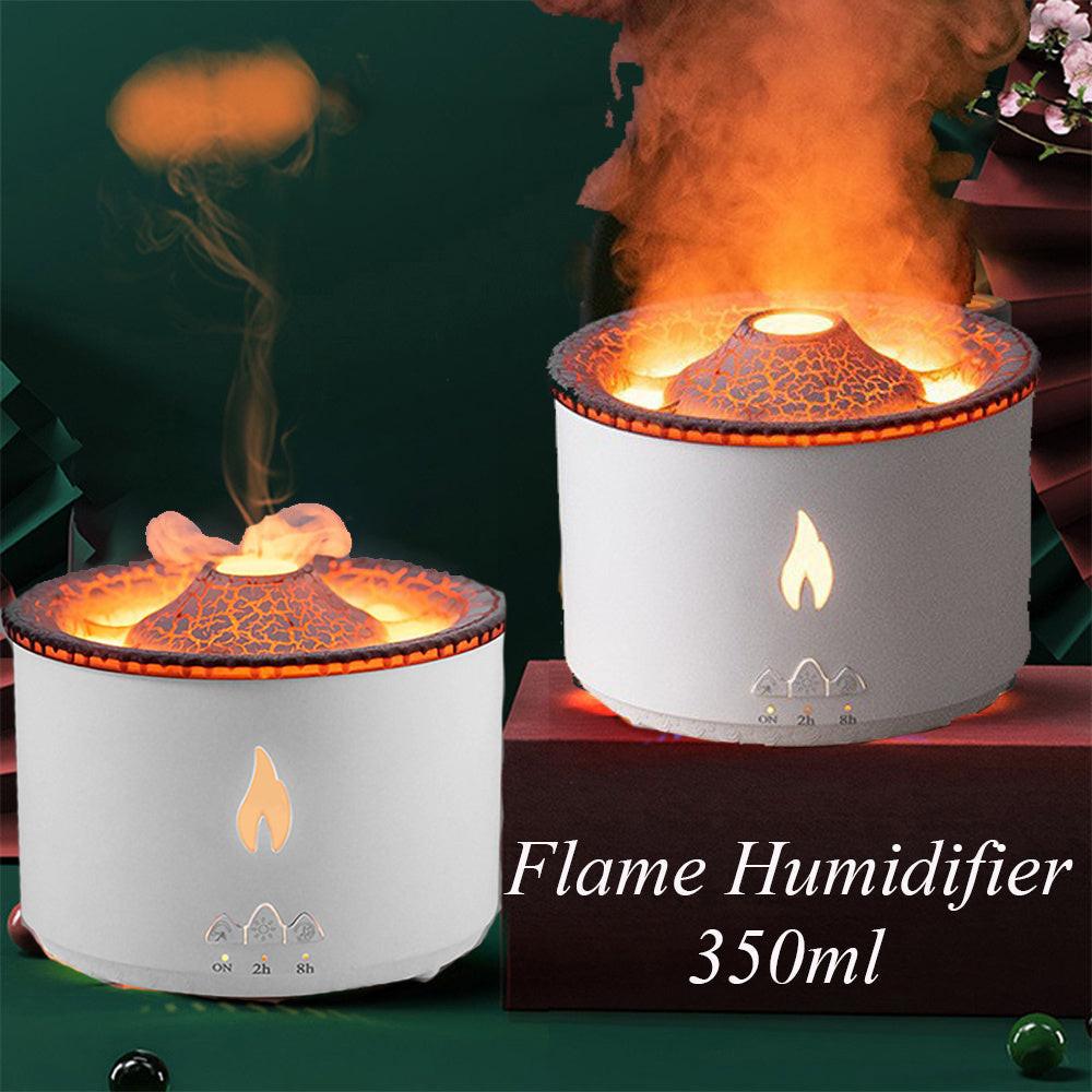 New Creative Ultrasonic Essential Oil Humidifier Volcano Aromatherapy Machine Spray Jellyfish Air Flame Humidifier Diffuser.