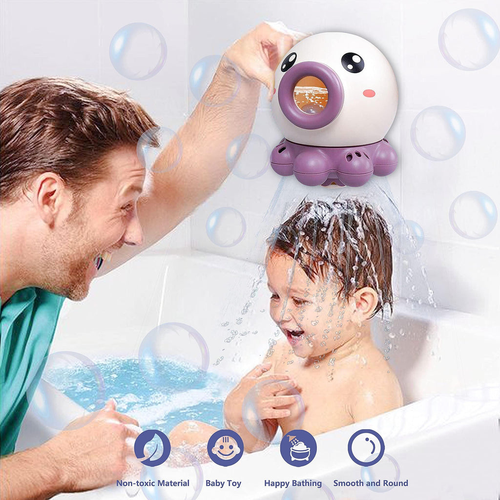 Octopus Fountain Bath Toy Water Jet Rotating Shower Bathroom Toy Summer Water Toys Sprinkler Beach Toys Kids Water Toys.