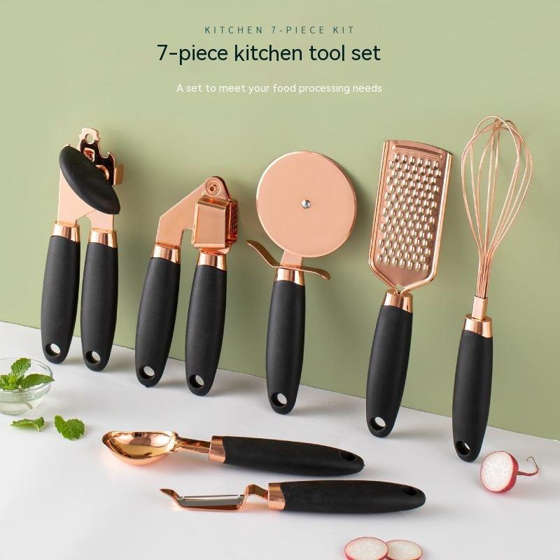Kitchen Household Peeler Gadget Copper Plating Set.