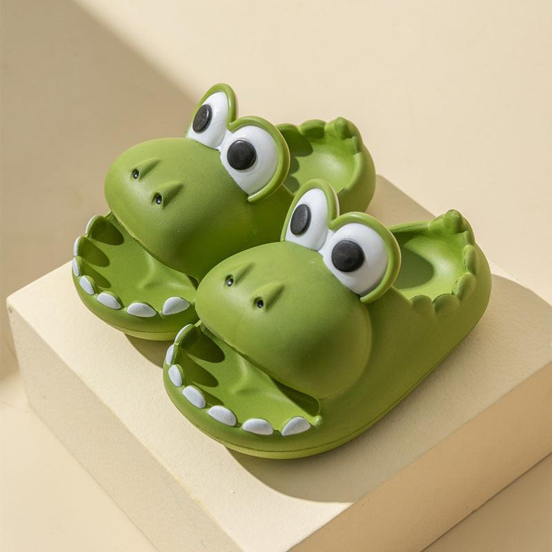 Kids Dinosaur Slippers Wholesale Summer Cartoon Parent Child Outdoor Home EVA Sandals Women Men Kids Cute Slippers Baby Shoes.