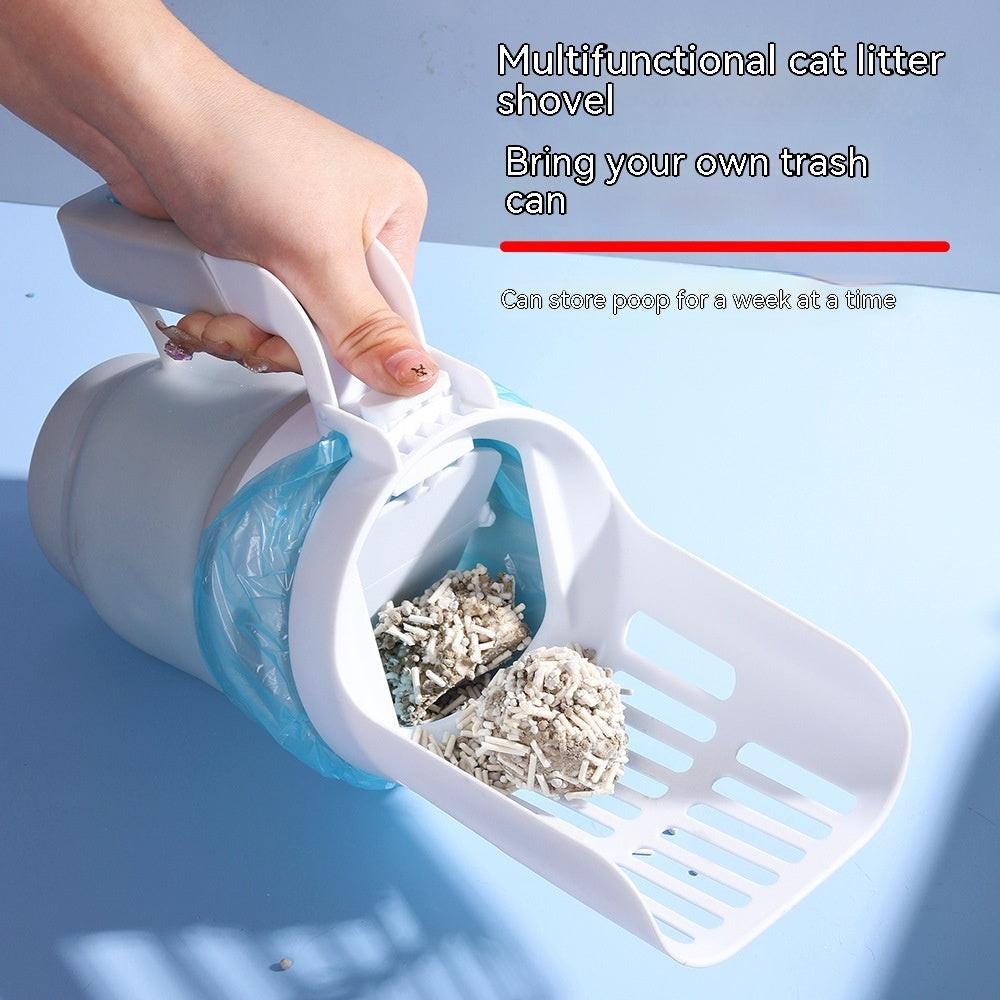Upgrade Widen Cat Litter Shovel Scoop With Refill Bags Large Cat Litter Box Self Cleaning Cat Waste Bin System Pet Supplies Pet Products.