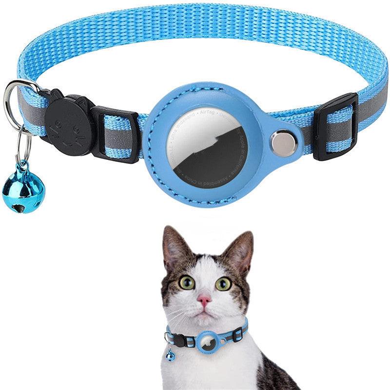 Reflective Collar Waterproof Holder Case For Airtag Air Tag Airtags Protective Cover Cat Dog Kitten Puppy Nylon Collar.