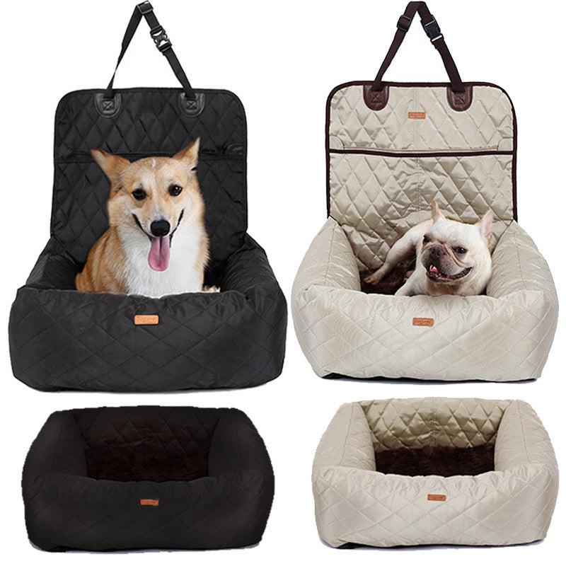 2 In 1 Pet Dog Carrier Folding Car Seat Pad Thickened Multi-purpose Pet Bed Dog Car Mattress Pets Supplies.