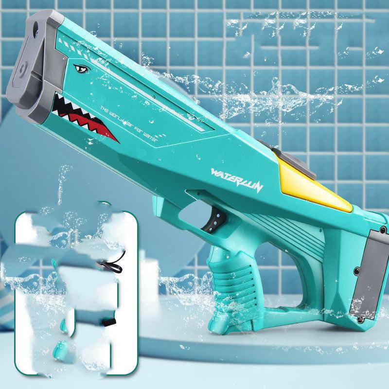 Automatic Electric Water Gun Toys Shark High Pressure Outdoor Summer Beach Toy Kids Water Fight Pool Party Water Toy.