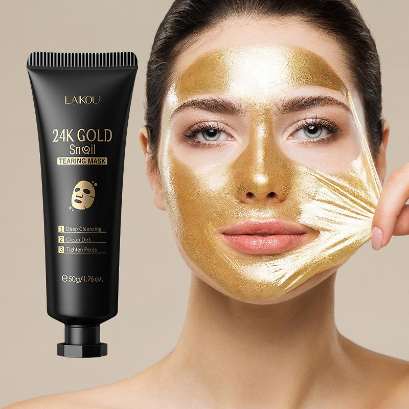 Gold Foil Snail Tear-Off Mask Hydrating.