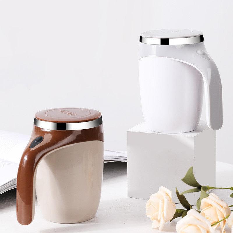 Rechargeable Model Automatic Stirring Cup Coffee Cup High Value Electric Stirring Cup Lazy Milkshake Rotating Magnetic Water Cup.