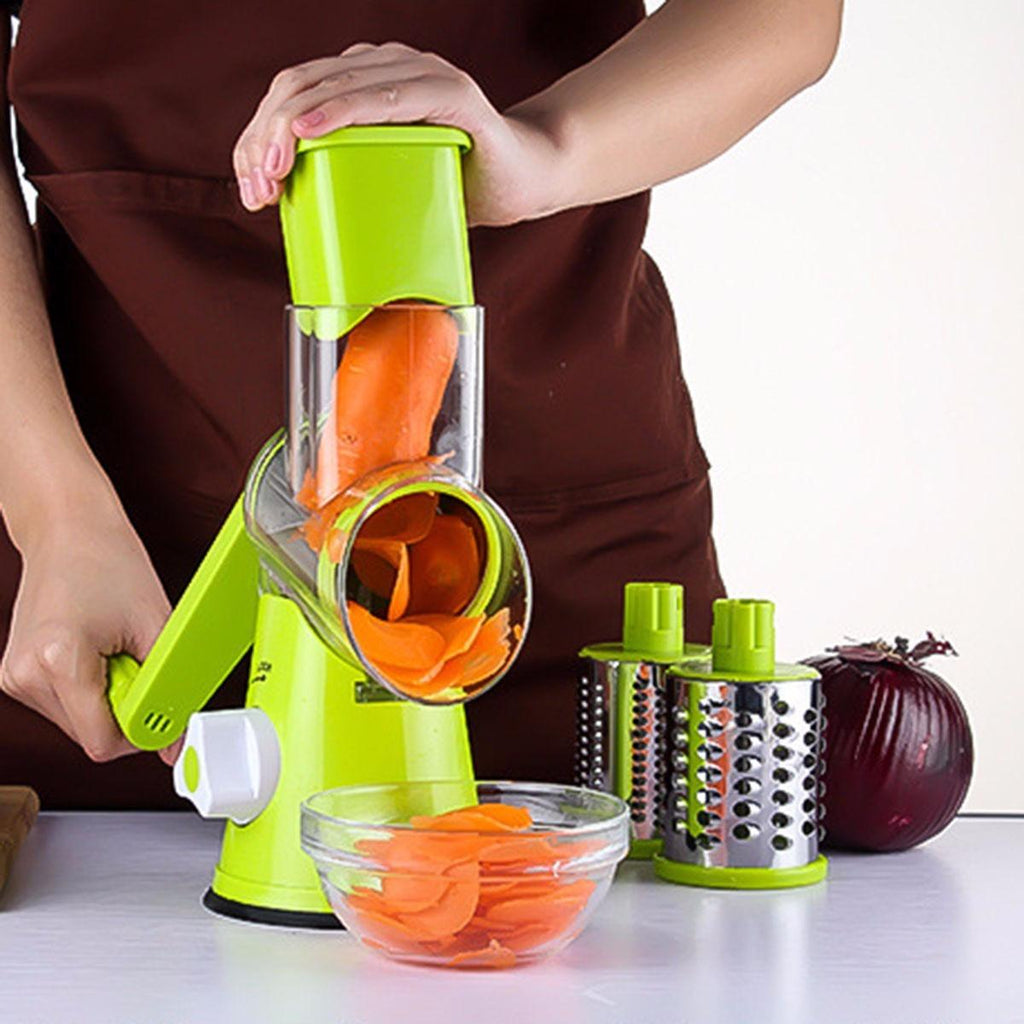 Vegetable Cutter Round Mandoline Slicer Potato Julienne Carrot Grater Cheese.