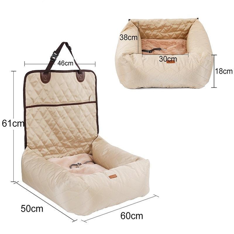 2 In 1 Pet Dog Carrier Folding Car Seat Pad Thickened Multi-purpose Pet Bed Dog Car Mattress Pets Supplies.