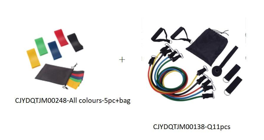 5 Level Resistance Rubber Bands Yoga Training Elastic Bands.