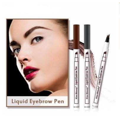 Waterproof Natural Eyebrow Pen Four-claw Eye Brow Tint Fork Tip Eyebrow Tattoo Pencil.