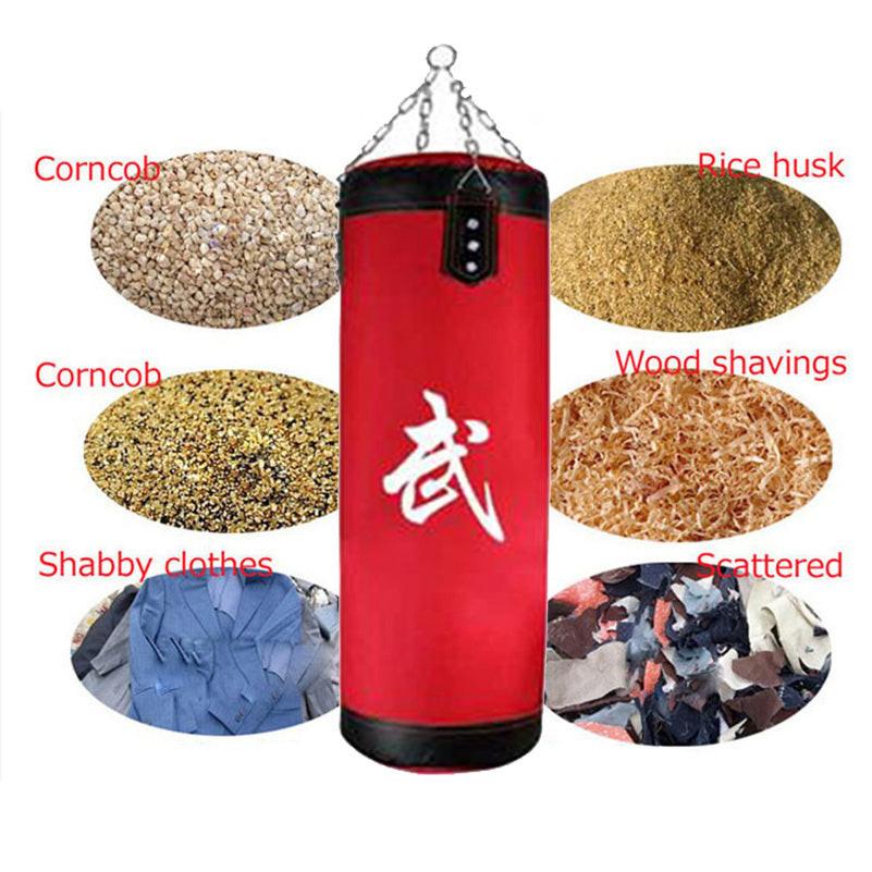 Home boxing punching bag.
