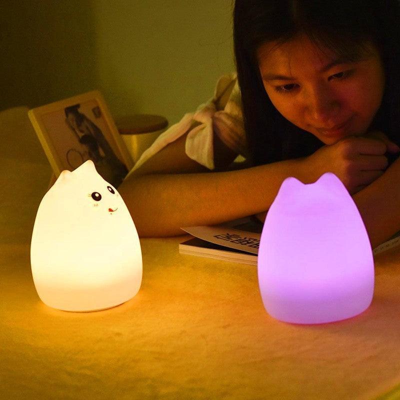 Silicone Touch Sensor LED Night Light For Children Baby Kids.