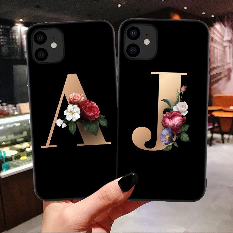 26 English Alphabet Silicone Phone Cases.
