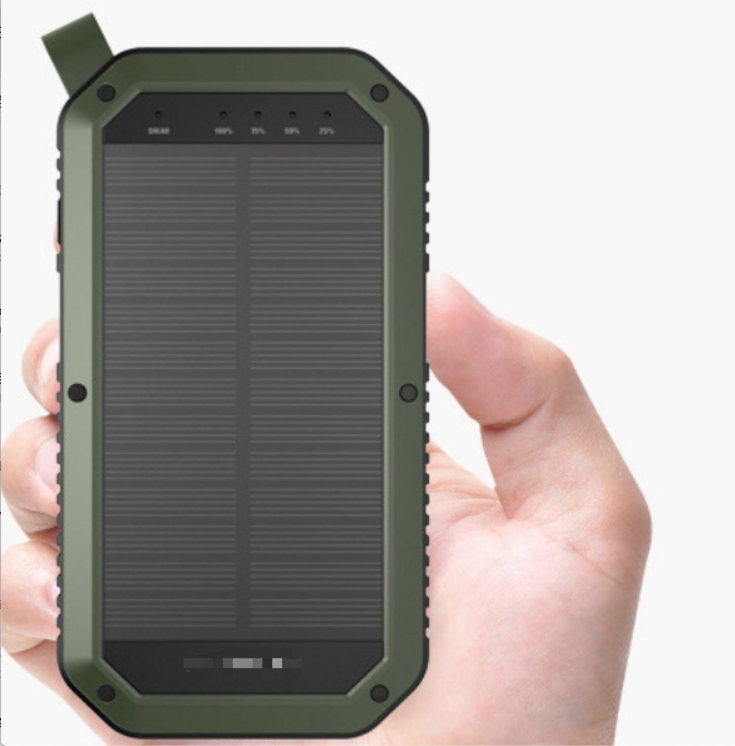 Wirelsess solar powerbank phone accessories torch.