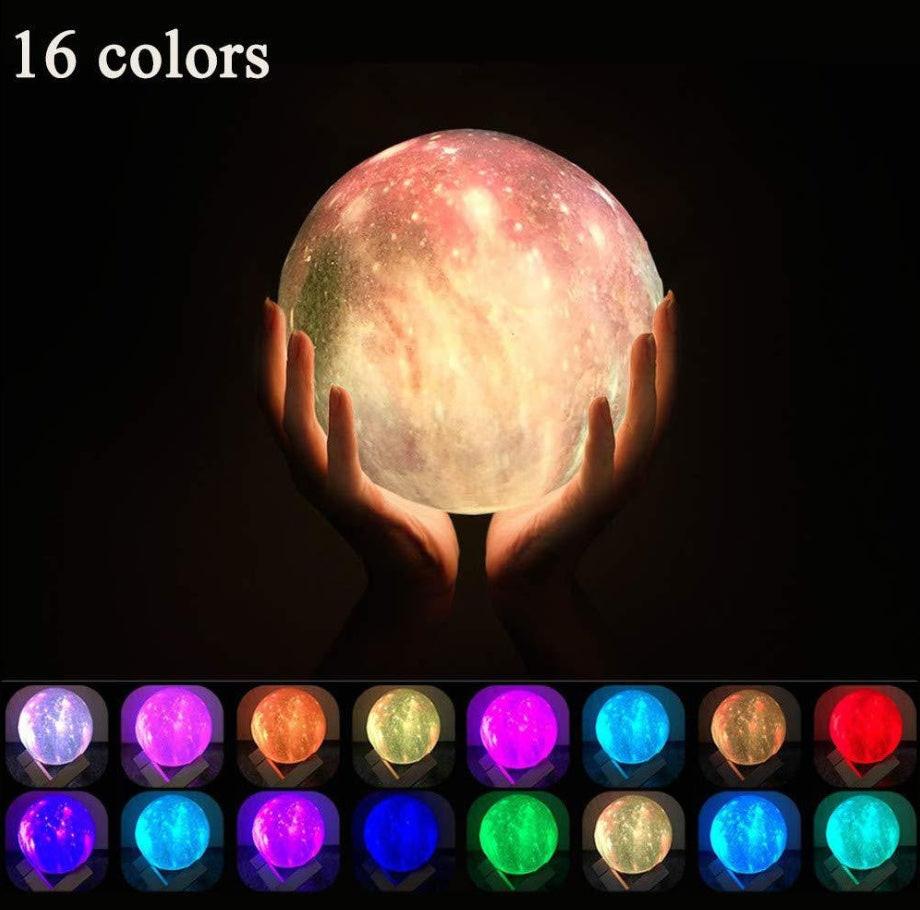 3D Printing Lunar Light Painting Creative Gift Night Light.