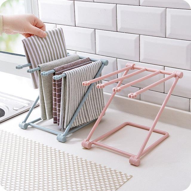 Foldable Dishcloth Shelf Kitchen Accessories Gadget Organizer.