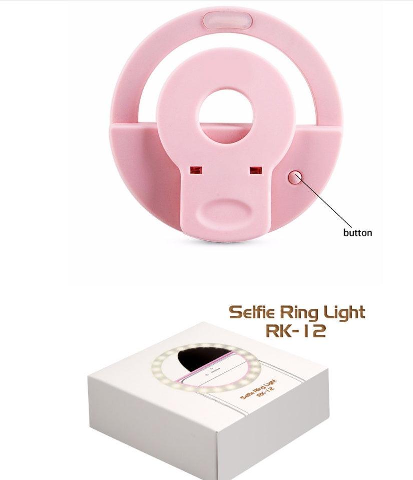 Mobile phone fill light USB charging model rk12 mobile phone self-timer beauty fill light.