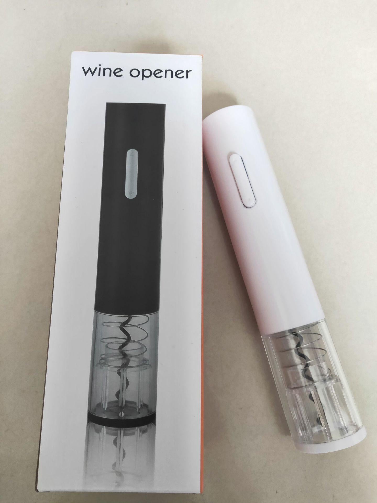 Electric Wine Opener Automatic Electric Wine Bottle Corkscrew Opener With Foil Cutter Wine Bottle Opener Kit.