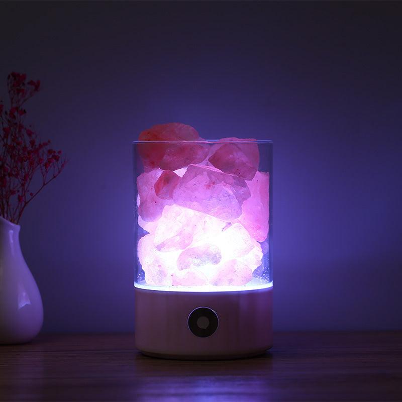 USB Crystal Light Himalayan Salt LED Lamp.