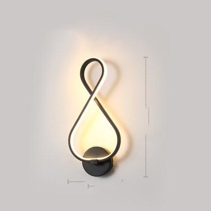 led wall lamp nordic minimalist bedroom bedside lamp.