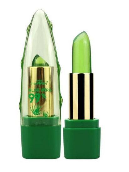 Aloe Vera Gel Color Changing Lipstick Gloss  Moisturizer Anti-drying Desalination Fine-grain Lip Blam Care.