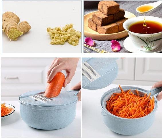 8 In 1 Mandoline Slicer Vegetable Slicer Potato Peeler Carrot Onion Grater With Strainer Vegetable Cutter Kitchen Accessories.