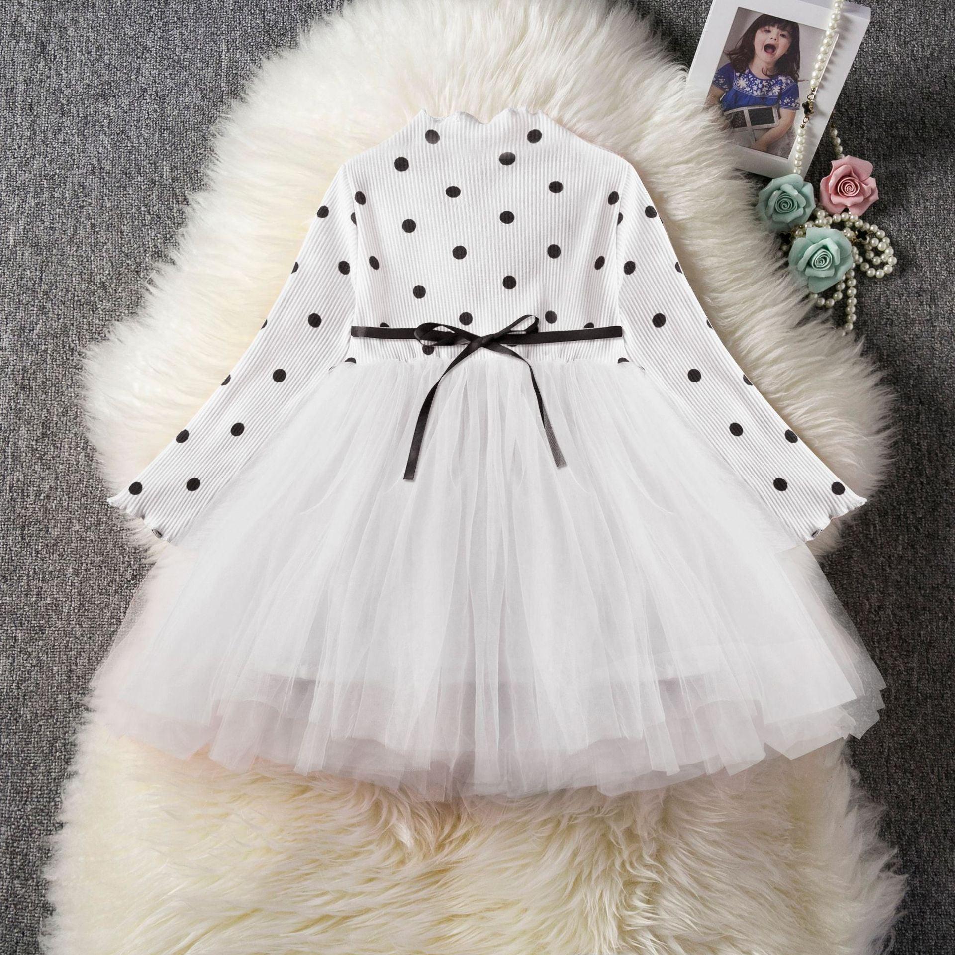 Baby Girls Spring Winter Long Sleeve Tutu Lace Dresses Infantil Newborn 1st Birthday Party Clothes Christening Gown Casual Wear.