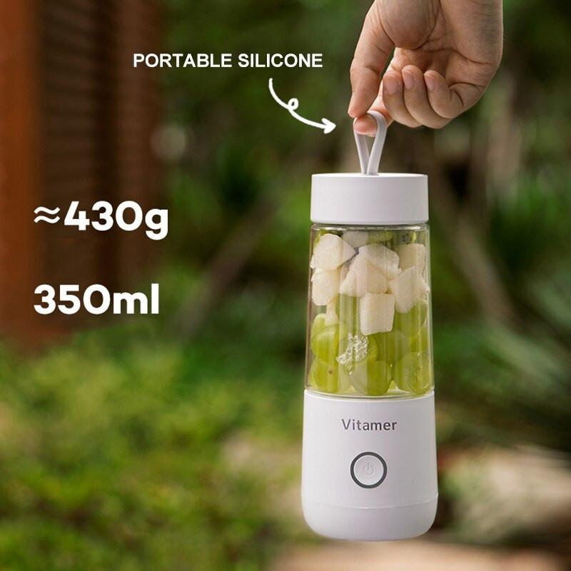 350ml Portable Blender Juicer Electric USB Rechargeable Mixer Smoothie Slushy Cup Juice Blender Bottle USB Charging Kitchen Gadgets.