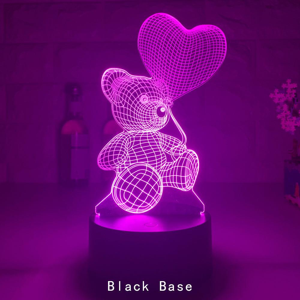 3D Lamp Acrylic USB LED Night Lights Neon Sign Lamp Xmas Christmas Decorations For Home Bedroom Birthday Decor Valentines Day Gifts.