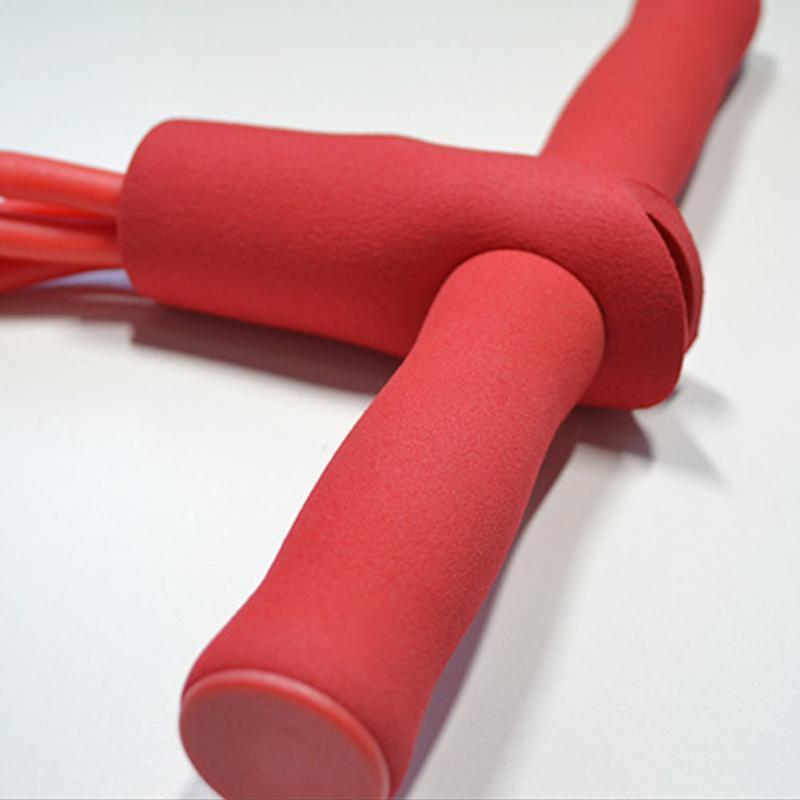 Natural Latex Foot Pedal Elastic Pull Rope with Handle Fitness Equipment Bodybuilding Expander.