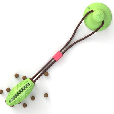 Dog Toys Silicon Suction Cup Tug Interactive Dog Ball Toy For Pet Chew Bite Tooth Cleaning Toothbrush Feeding Pet Supplies.