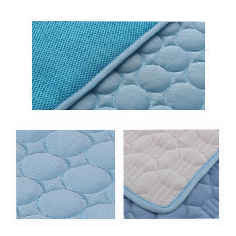Pet Dog Cat Ice Silk Cold Nest Pad For Cooling In Summer.