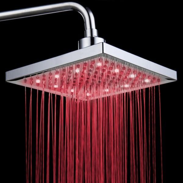 Luminous color changing shower head.