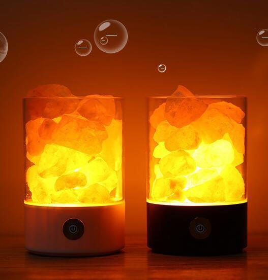 USB Crystal Light Himalayan Salt LED Lamp.