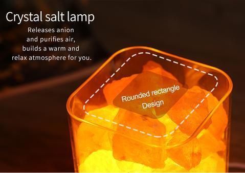 USB Crystal Light Himalayan Salt LED Lamp.