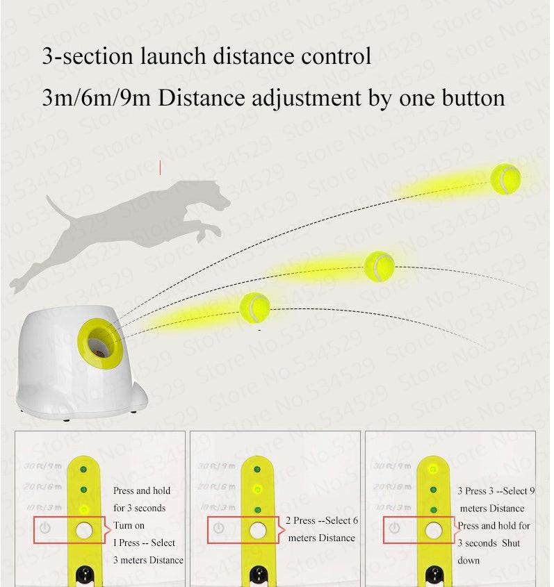 Dog Pet Automatic Interactive Ball Launcher.
