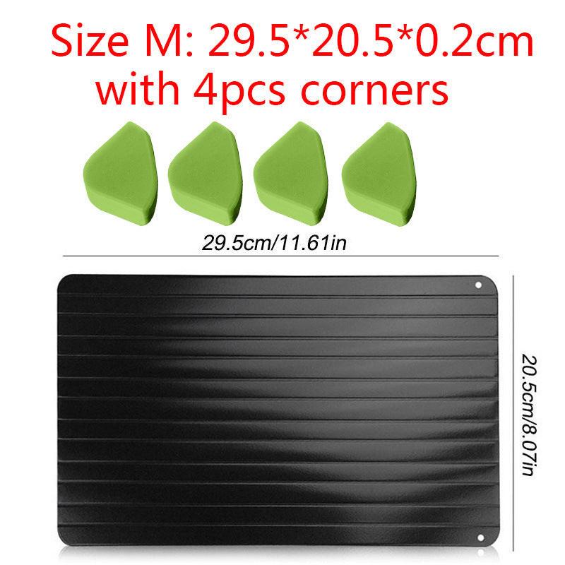 Fast Defrosting Tray Thaw  Kitchen Quick Aluminum Thaw Plate.