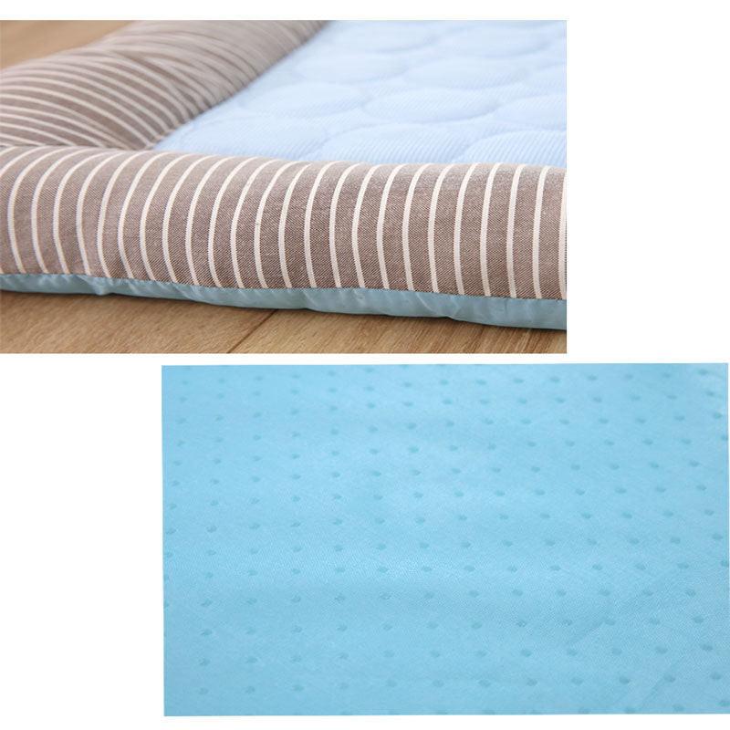 Pet Cooling Pad Bed For Dogs Cats Puppy Kitten Cool Mat Pet Blanket Ice Silk Material Soft For Summer Sleeping  Blue Breathable.
