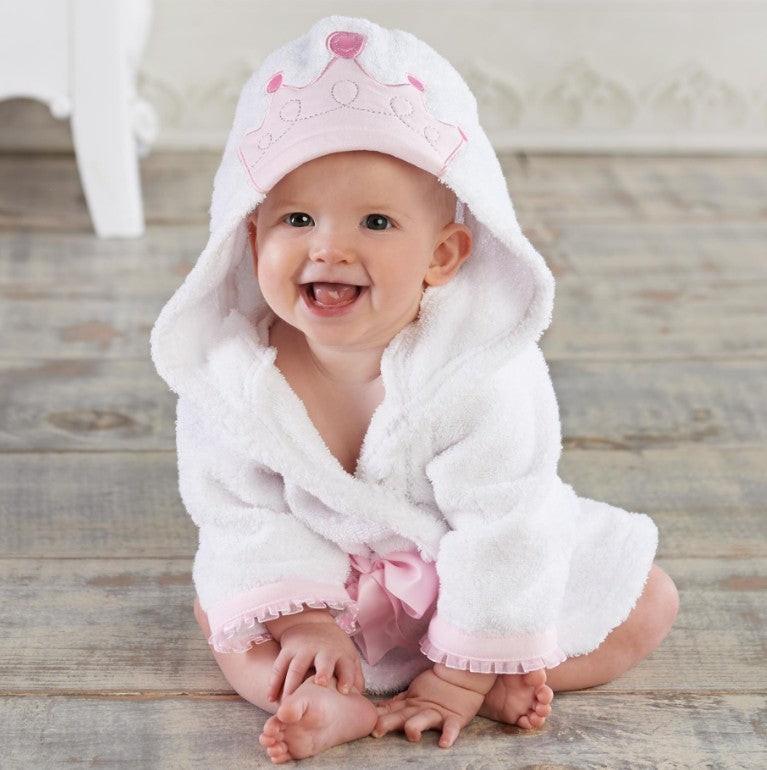 Children's Hooded Absorbent Animal-shaped Bathrobe.