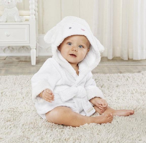 Children's Hooded Absorbent Animal-shaped Bathrobe.