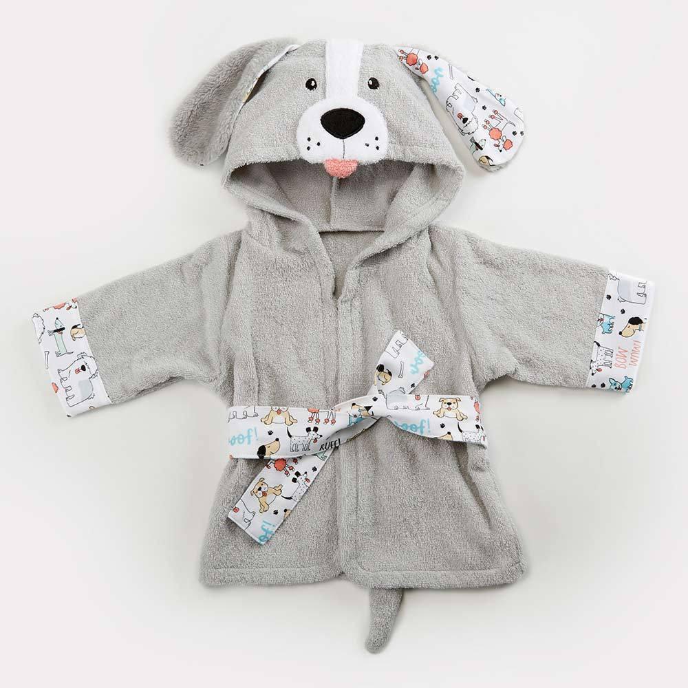 Children's Hooded Absorbent Animal-shaped Bathrobe.