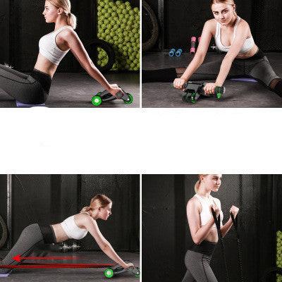 Foldable Abdominal Wheel Abdominal Muscle Wheel Roller Home Fitness Equipment.